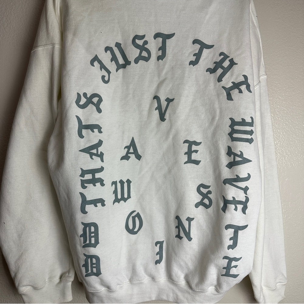 That's Just The Wave Hoodie Kanye West Pablo Jacket Size XL - Picture 4 of 8